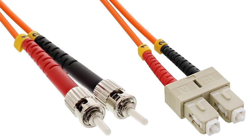 Cavo Fibra Ottica SC/ST 62,5/125 Multimodale 3m OM1 - Techly Professional ILWL D6-C-030