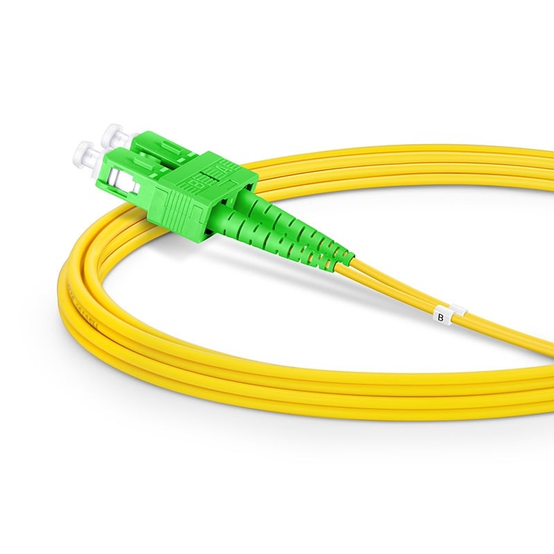 Cavo Fibra Ottica Monomodale OS2 SC/APC Duplex a SC/APC Duplex 9/125 G657.A2 5m - Techly Professional ILWL D9-BA-050