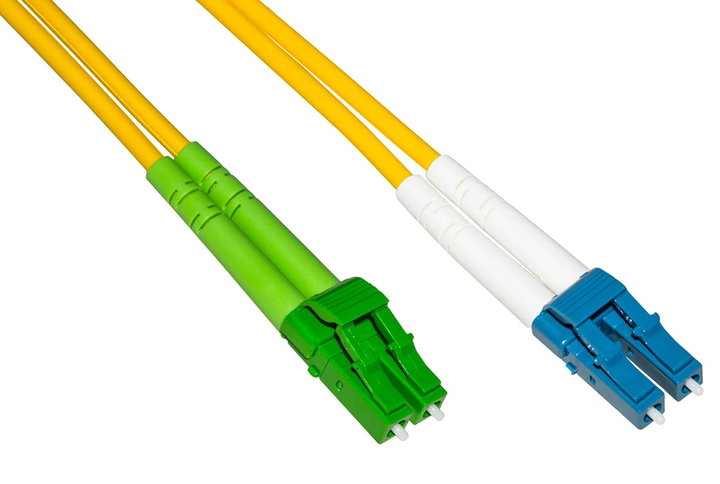 Cavo Fibra Ottica Monomodale OS2 LC/APC a LC/UPC Duplex 9/125 G657.A2 5m - Techly Professional ILWL D9-LCALCU-050