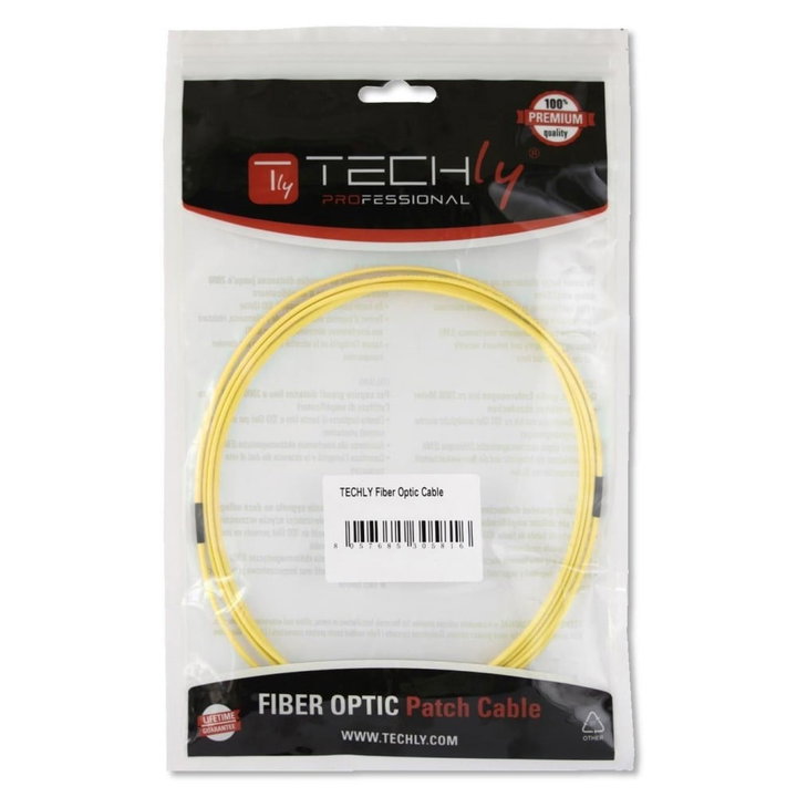 Cavo Fibra Ottica Monomodale OS2 SC-APC/SC-UPC 9/125 15m - Techly Professional ILWL D9-M-150TY