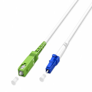 Cavo in Fibra Ottica FTTH Monomodale SC-APC (8°)/LC-UPC OS2 9/125 Simplex 3m - Goobay ILWL D9-MAL-030