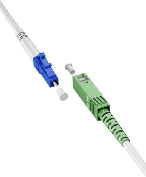Cavo in Fibra Ottica FTTH Monomodale SC-APC (8°)/LC-UPC OS2 9/125 Simplex 3m - Goobay ILWL D9-MAL-030