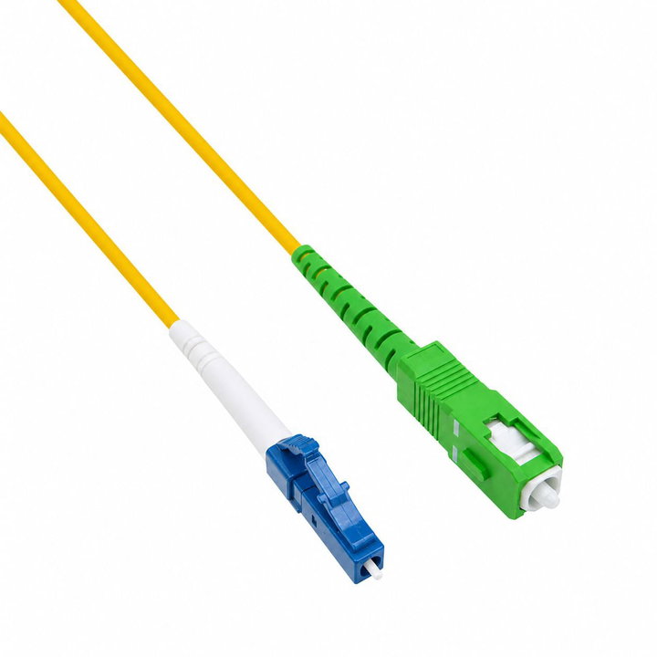 Cavo Fibra Ottica FTTH Monomodale SC-APC/LC-UPC OS2 9/125 Simplex 10m - Techly Professional ILWL D9-MAL-100TY