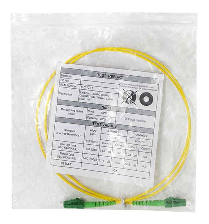 Cavo fibra ottica monomodale OS2 LC/APC-LC/APC 9/125 3m - Logilink ILWL D9-MLLA-030