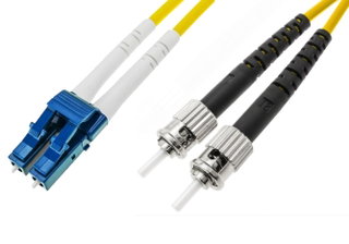 Monomodal fiber optic cable OS 2 ST/LC 9 / 125 10 m yellow duplex - Techly Professional ILWL D 9 -STLC- 100