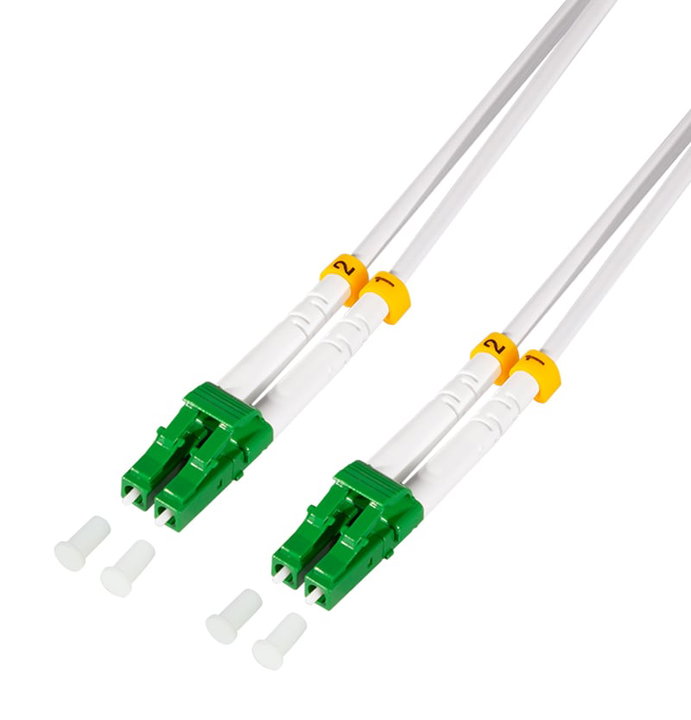Cavo Fibra Ottica Armato Acciaio OS2 LC/APC Duplex 9/125 2m - Logilink ILWL D9A-LCAPC-020