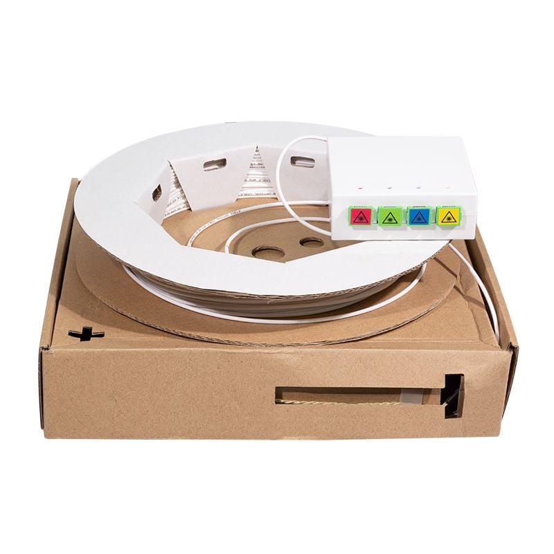 Scatola di Terminazione Ottica di Appartamento (STOA) FTTH 4x SC/APC con Cavo di Installazione da - Logilink ILWL FT4-SCAPC-2