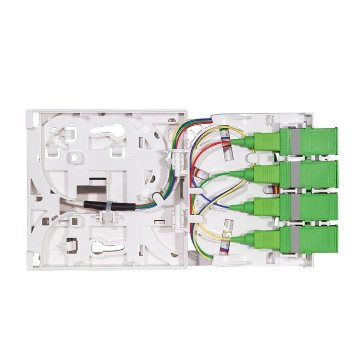 Scatola di Terminazione Ottica FTTH 4x SC/APC con Cavo Installazione 40m - Logilink ILWL FT4-SCAPC-4