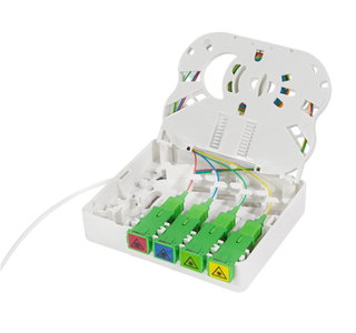Scatola di Terminazione Ottica FTTH 4x SC/APC con Cavo Installazione 50m - Logilink ILWL FT4-SCAPC-5