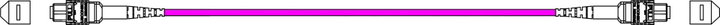 Cavo Patch 12 Fibre MTP-F/MTP-F OM4 Code B 5m - ILWL MTP12-OM4-B05