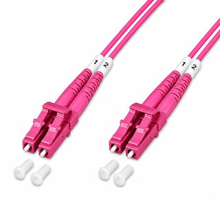 Cavo Fibra Ottica Multimodale OM4 LC/LC 50/125 10m - Techly Professional ILWL OM412-LCLC-100T