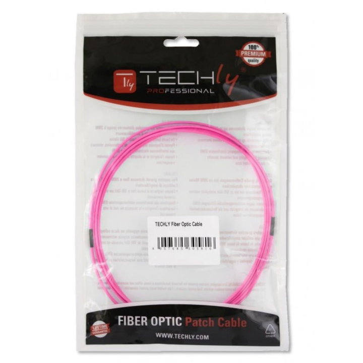 Cavo Fibra Ottica Multimodale OM4 LC/LC 50/125 10m - Techly Professional ILWL OM412-LCLC-100T