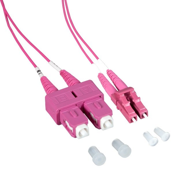 Cavo Fibra Ottica Multimodale OM4 SC/LC 50/125 1m - Techly Professional ILWL OM412-LCSC-010T