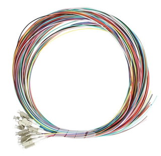 Set 12 Pigtail Fiber Optical Multimodal OM 3 LC 50 / 125 2 m - Techly Professional ILWL PG-LC-OM 3
