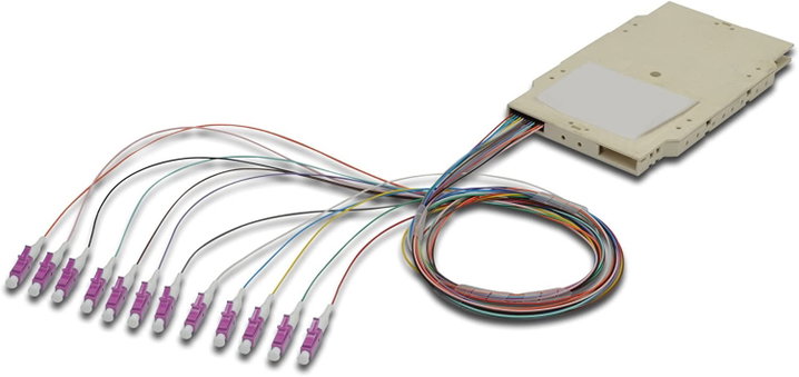 Junction box Equipped with 12 Pigtail Fiber Multimodale OM 4 LC 50 / 125 2 m - OEM ILWL PG-LC-OM 4 -SPC