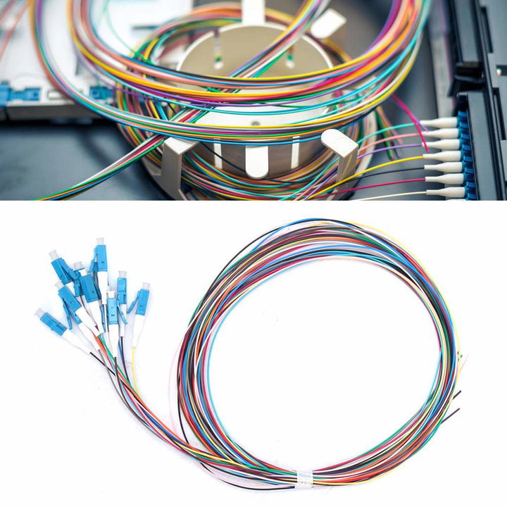 Cassetta di Giunzione Attrezzata con 12 Pigtail Fibra Monomodale OS2 LC 9/125 2m - OEM ILWL PG-LC-OS2-SPC