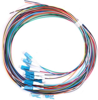 Set 12 Pigtail Fiber Optic Monomodal OS 2 LC 9 / 125 2 m - Techly Professional ILWL PG-LC-OS 2