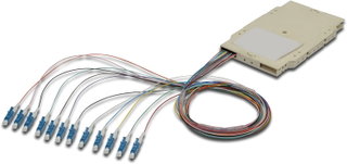Junction box equipped with 12 pigtail fiber monomodal OS 2 LC/APC 9 / 125 2 m - OEM ILWL PG-LC-OS 2 A-SPC