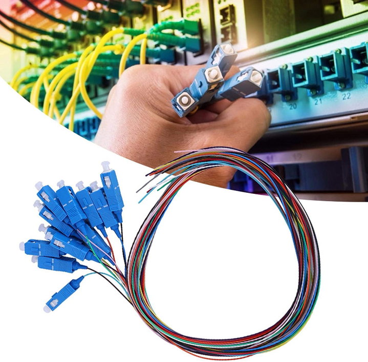 Cassetta di giunzione attrezzata con 12 pigtail fibra monomodale OS2 SC 9/125 2m - OEM ILWL PG-SC-OS2-SPC
