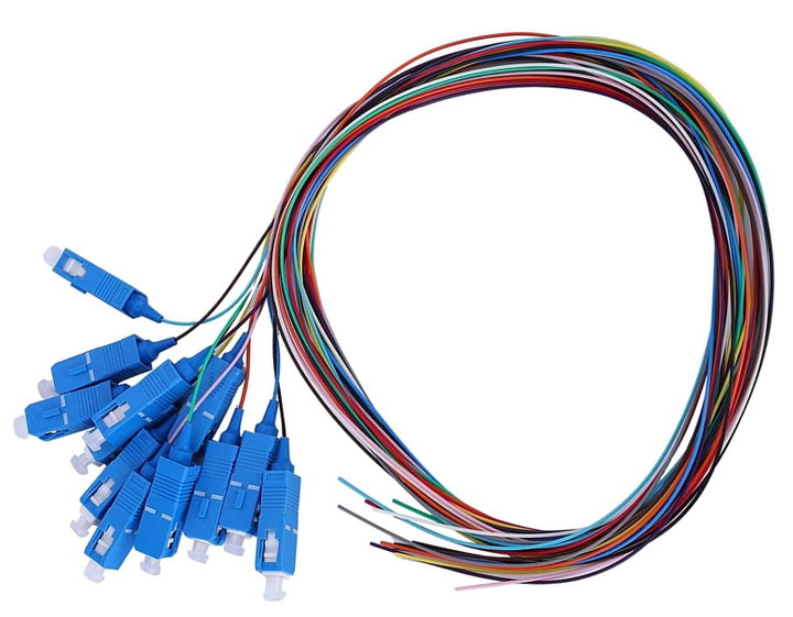 Cassetta di giunzione attrezzata con 12 pigtail fibra monomodale OS2 SC 9/125 2m - OEM ILWL PG-SC-OS2-SPC