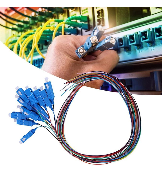 Set 12 Pigtail Fibra Ottica Monomodale OS2 SC 9/125 2m - Techly Professional ILWL PG-SC-OS2
