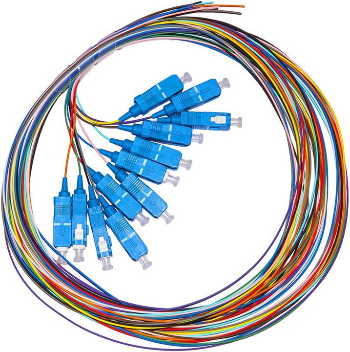 Set 12 Pigtail Fibra Ottica Monomodale OS2 SC 9/125 2m - Techly Professional ILWL PG-SC-OS2