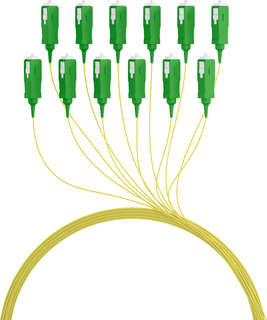 Set 12 Pigtail Fiber Optic Monomodal OS 2 SC/APC G 657 A 2 2 m Yellow - ILWL PG-SC/APC-OS 2 A