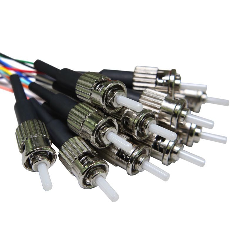 Set 12 Pigtail Fibra Ottica Multimodale OM4 ST 50/125 2m - ILWL PG-ST-OM4