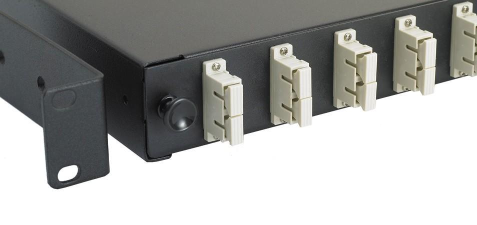 Cassetto Ottico 19'' con 12 bussole SC Duplex Multimodale OM2 Nero - ILWL SB-DT-12SCDM