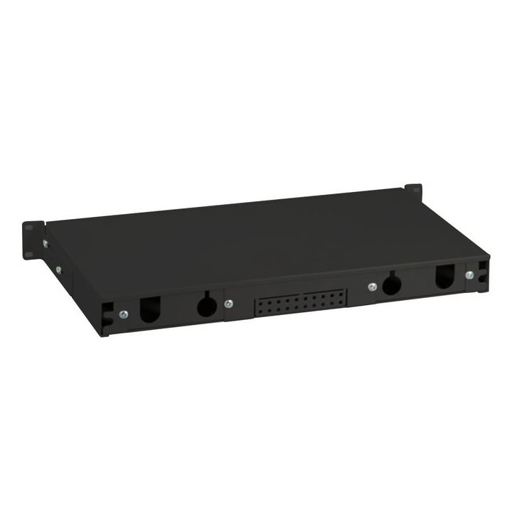 Cassetto ottico 19" 1HE 12 bussole SC Simplex multimodale nero - OEM ILWL SB-DT-12SCSM