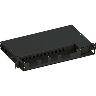 Cassetto Ottico 19" Pivot Piastra Frontale per 12 LC Duplex/SC Simplex/E2000 - Techly Professional ILWL SBPV-12LCDB