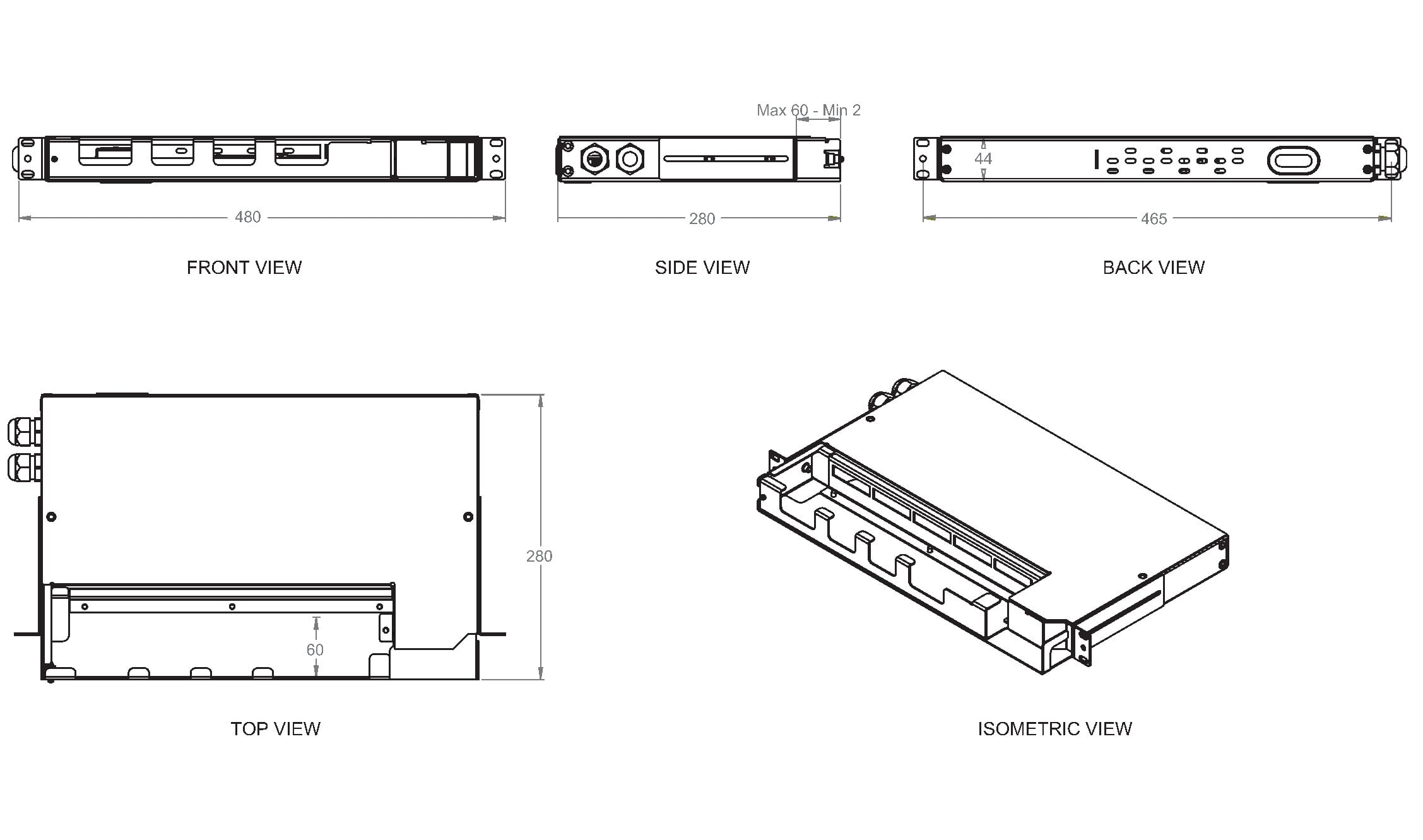 Cassetto ottico 19'' Pivot con Piastra Frontale per 12 LC Duplex/12 SC Simplex/12 E2000® - Techly Professional ILWL SBPV-12LCDB