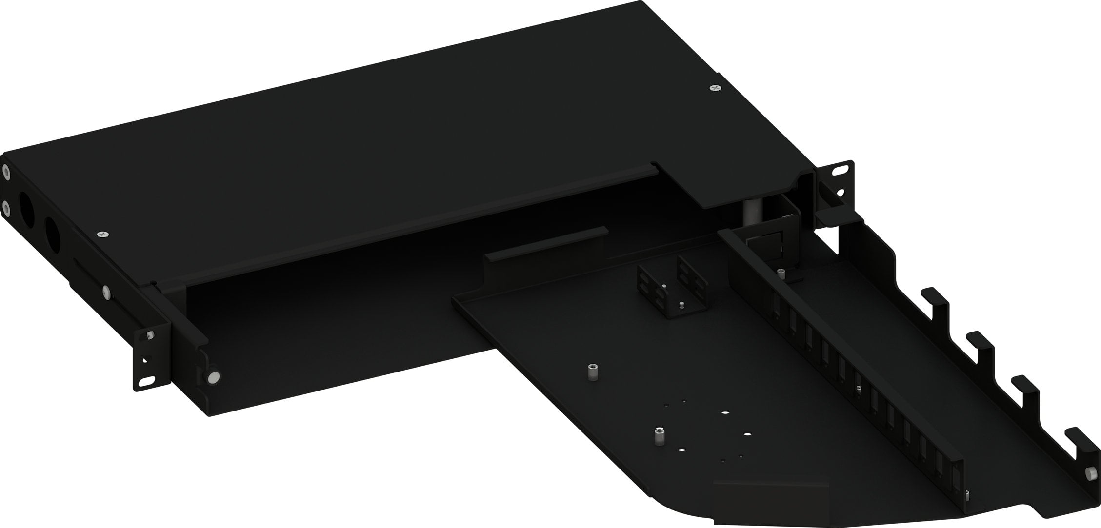 Cassetto ottico 19'' Pivot con Piastra Frontale per 12 LC Duplex/12 SC Simplex/12 E2000® - Techly Professional ILWL SBPV-12LCDB