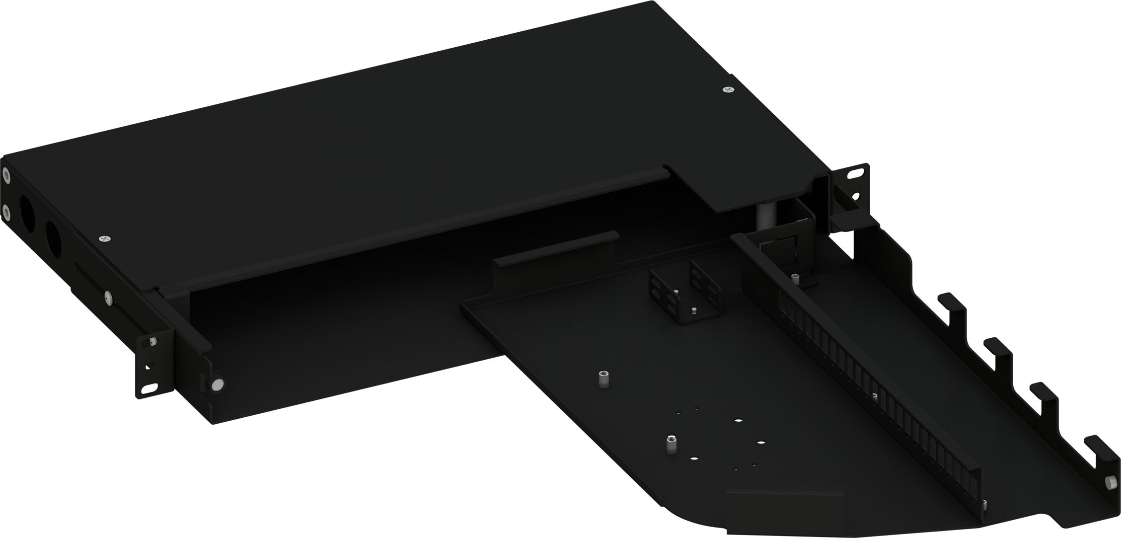 Cassetto ottico 19'' Pivot con Piastra Frontale per 24 LC Duplex/24 SC Simplex/24 E2000® - Techly Professional ILWL SBPV-24LCDB