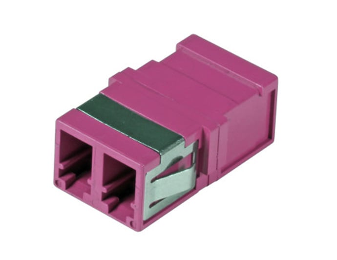 Adattatore a Bussola Keystone LC Duplex Multimodale OM4 Fucsia - ILWL-ADAP-KEYLC4