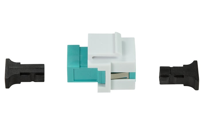 Giunto Fibra LWL SC per Installazione Keystone Verde Acqua e Bianco - Logilink ILWL-KEY-SCSM