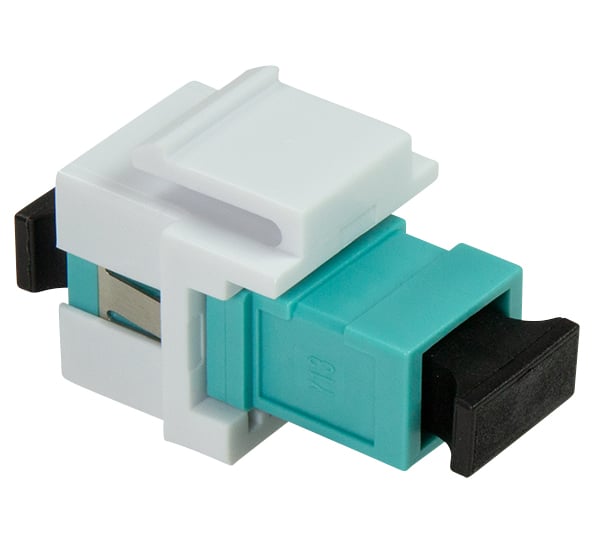 Giunto Fibra LWL SC per Installazione Keystone Verde Acqua e Bianco - Logilink ILWL-KEY-SCSM