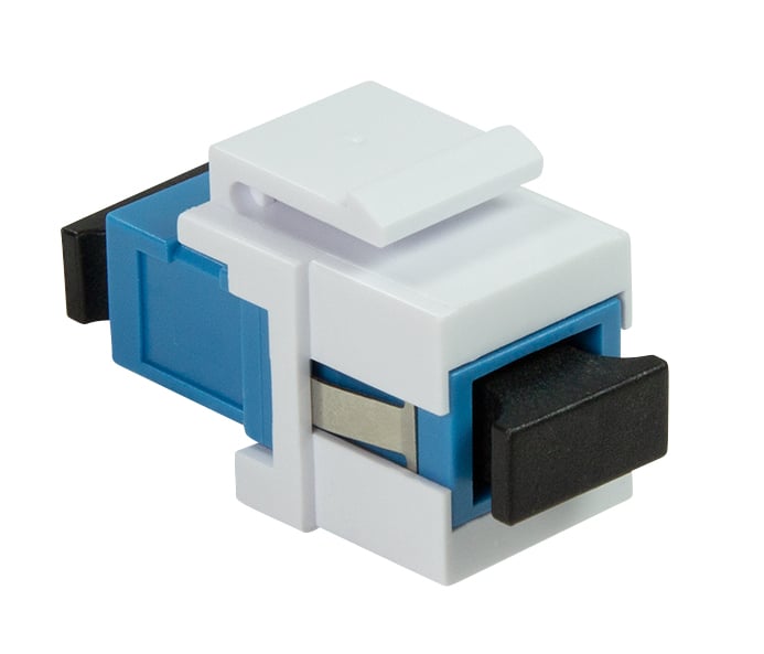 Giunto Fibra SC Simplex per Installazione Keystone Blu e Bianco - Logilink ILWL-KEY-SCSS