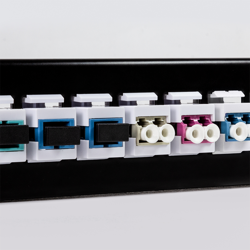 Giunto Fibra SC Simplex per Installazione Keystone Blu e Bianco - Logilink ILWL-KEY-SCSS