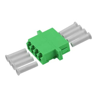 Adattatore Quadruplo LC/APC Monomodale Manicotto in Ceramica SC Duplex Verde - ILWL-SB-4LC/APCE