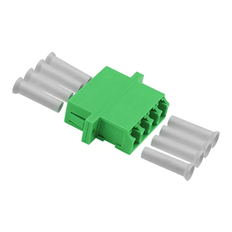 Adattatore Quadruplo LC/APC Monomodale Manicotto in Ceramica SC Duplex Verde - ILWL-SB-4LC/APCE