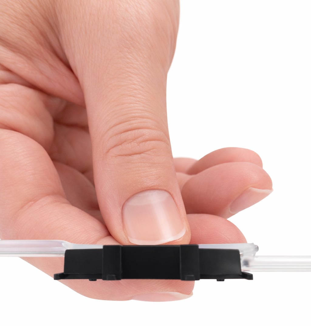 Supporto a Pettine per 12 Giunti in Fibra Ottica Termoretraibili, Nero - ILWL-SPLICE-12ST
