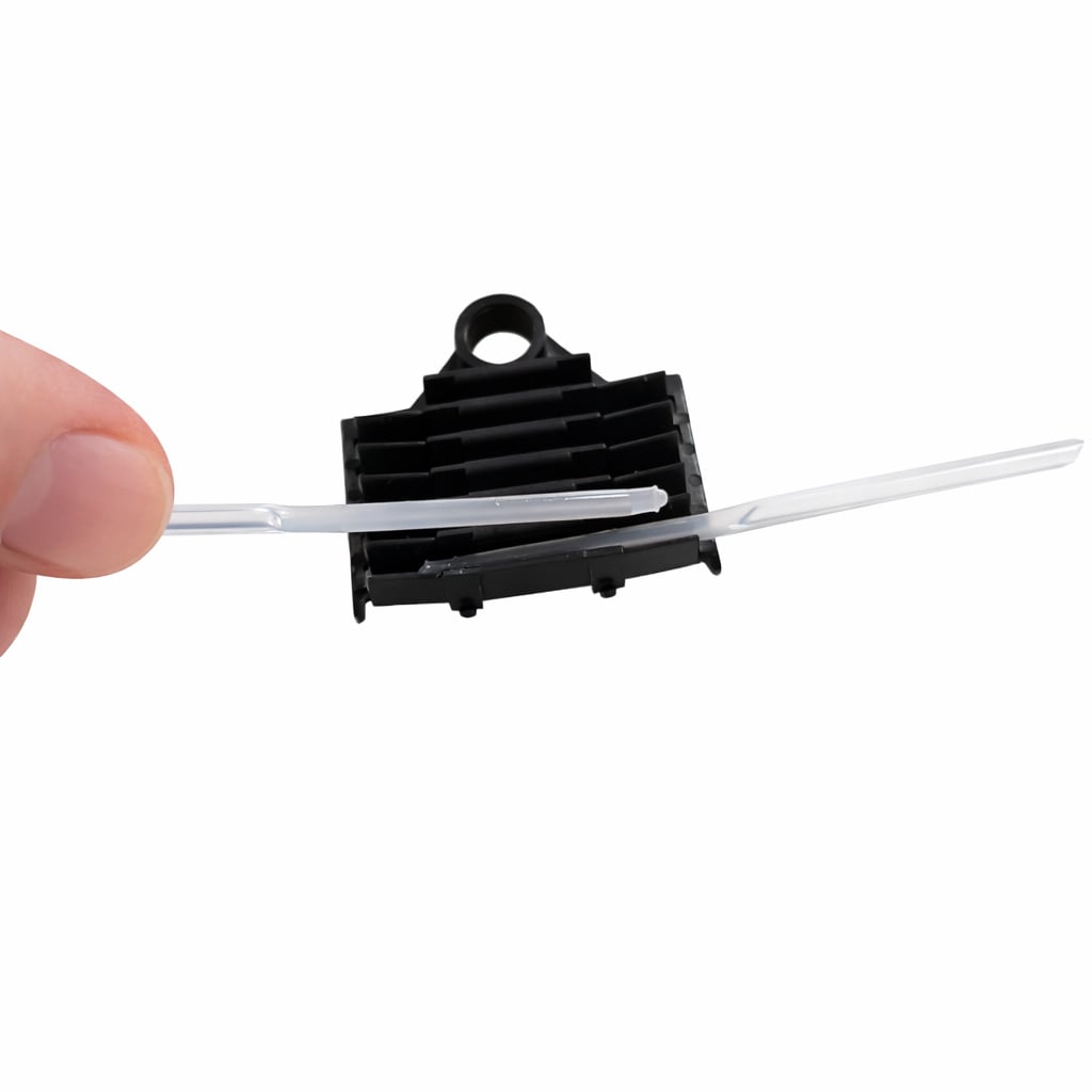 Supporto a Pettine per 12 Giunti in Fibra Ottica Termoretraibili, Nero - ILWL-SPLICE-12ST