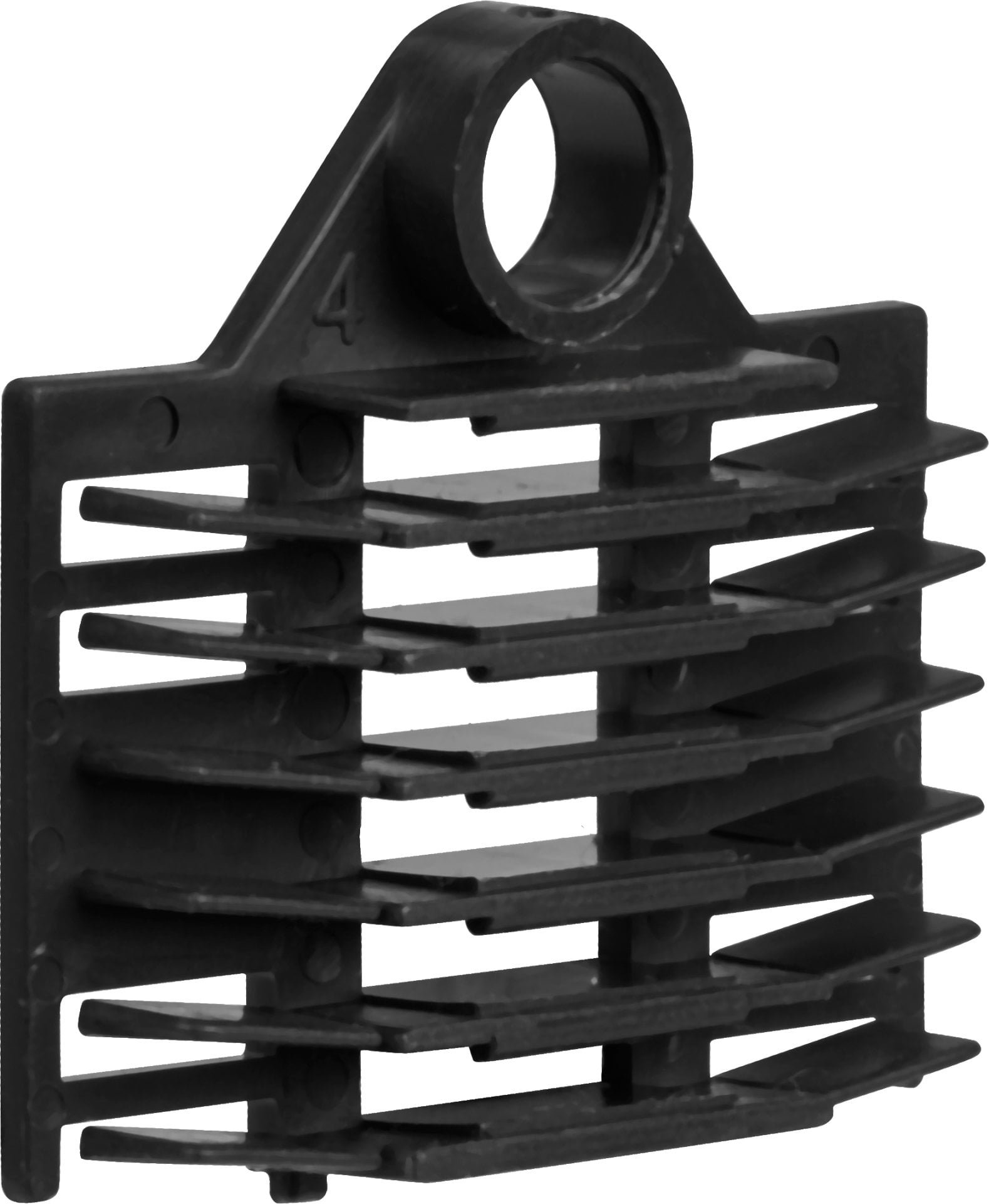 Supporto a Pettine per 12 Giunti in Fibra Ottica Termoretraibili, Nero - ILWL-SPLICE-12ST