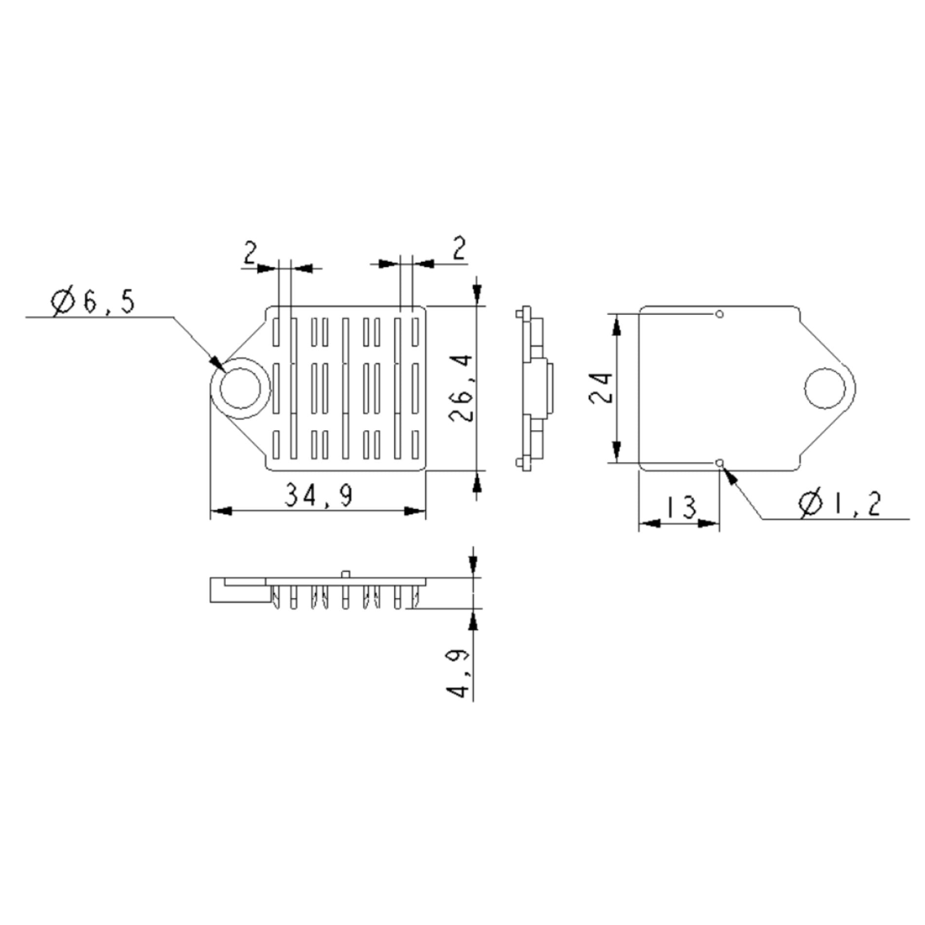 Supporto a Pettine per 6 Giunti in Fibra Ottica Termoretraibili, Nero - ILWL-SPLICE-6ST