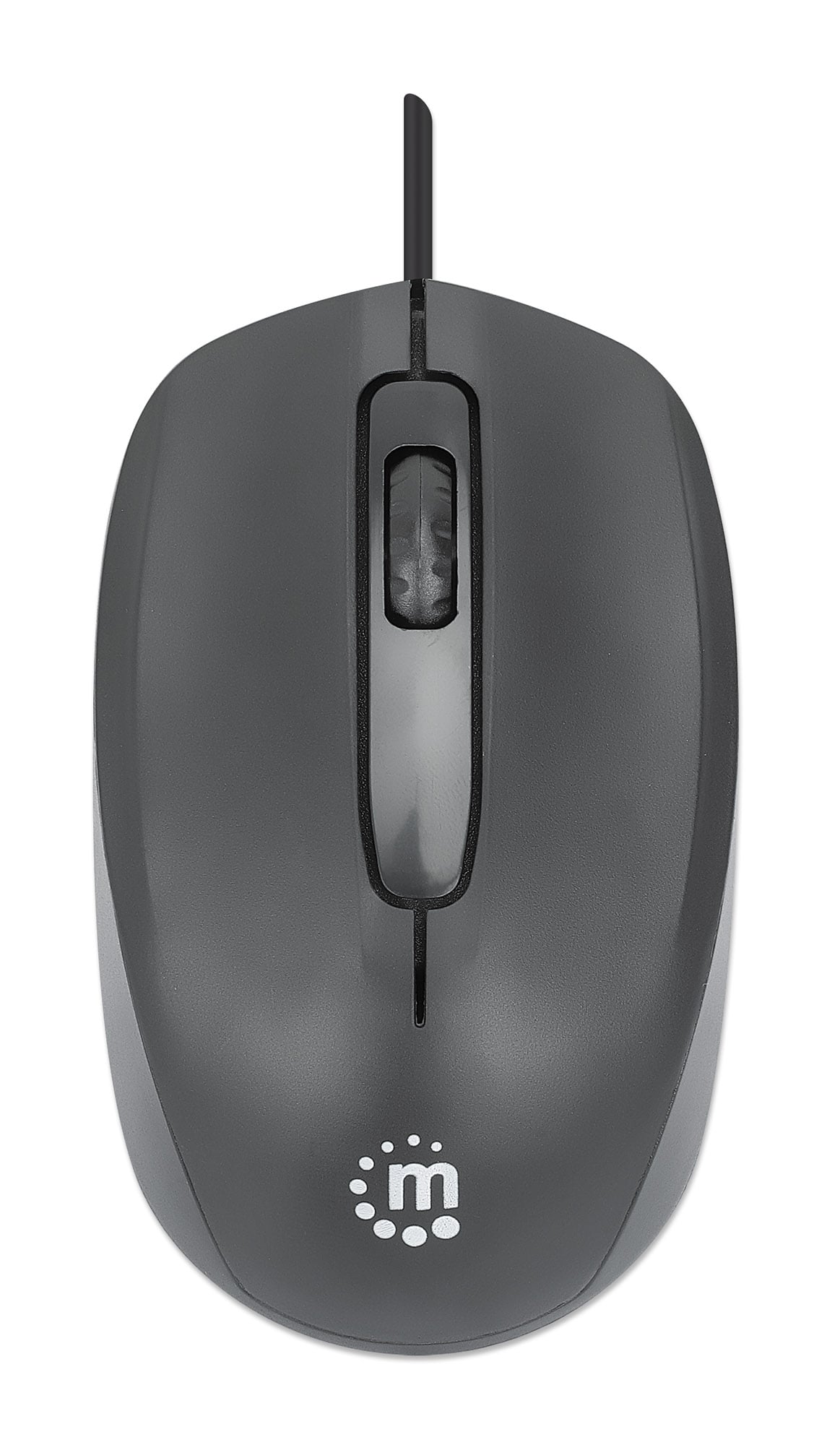 Mouse Ottico USB 1000 Dpi Nero, Confort II - Manhattan IM 1000-U-BK