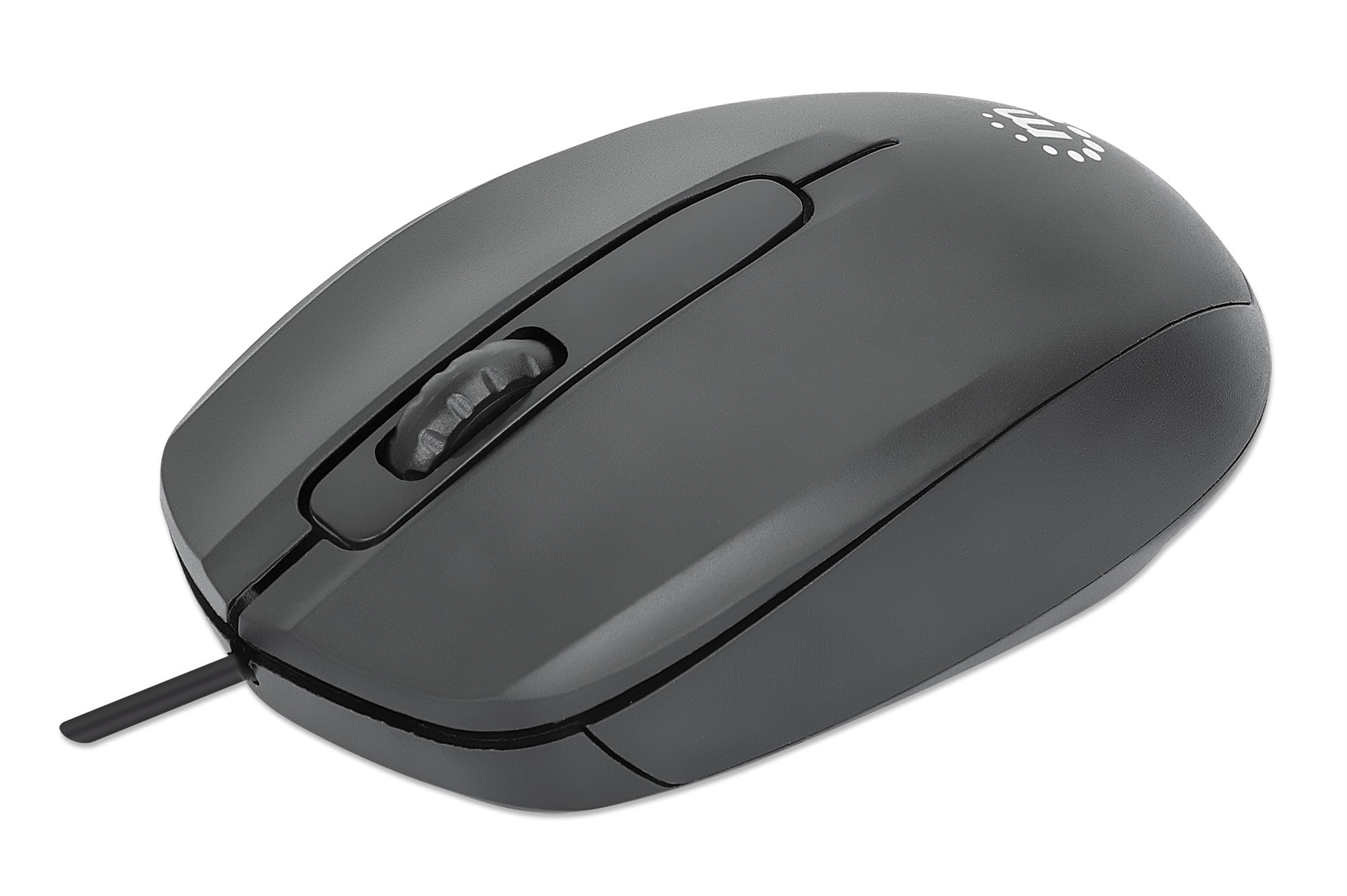 Mouse Ottico USB 1000 Dpi Nero, Confort II - Manhattan IM 1000-U-BK