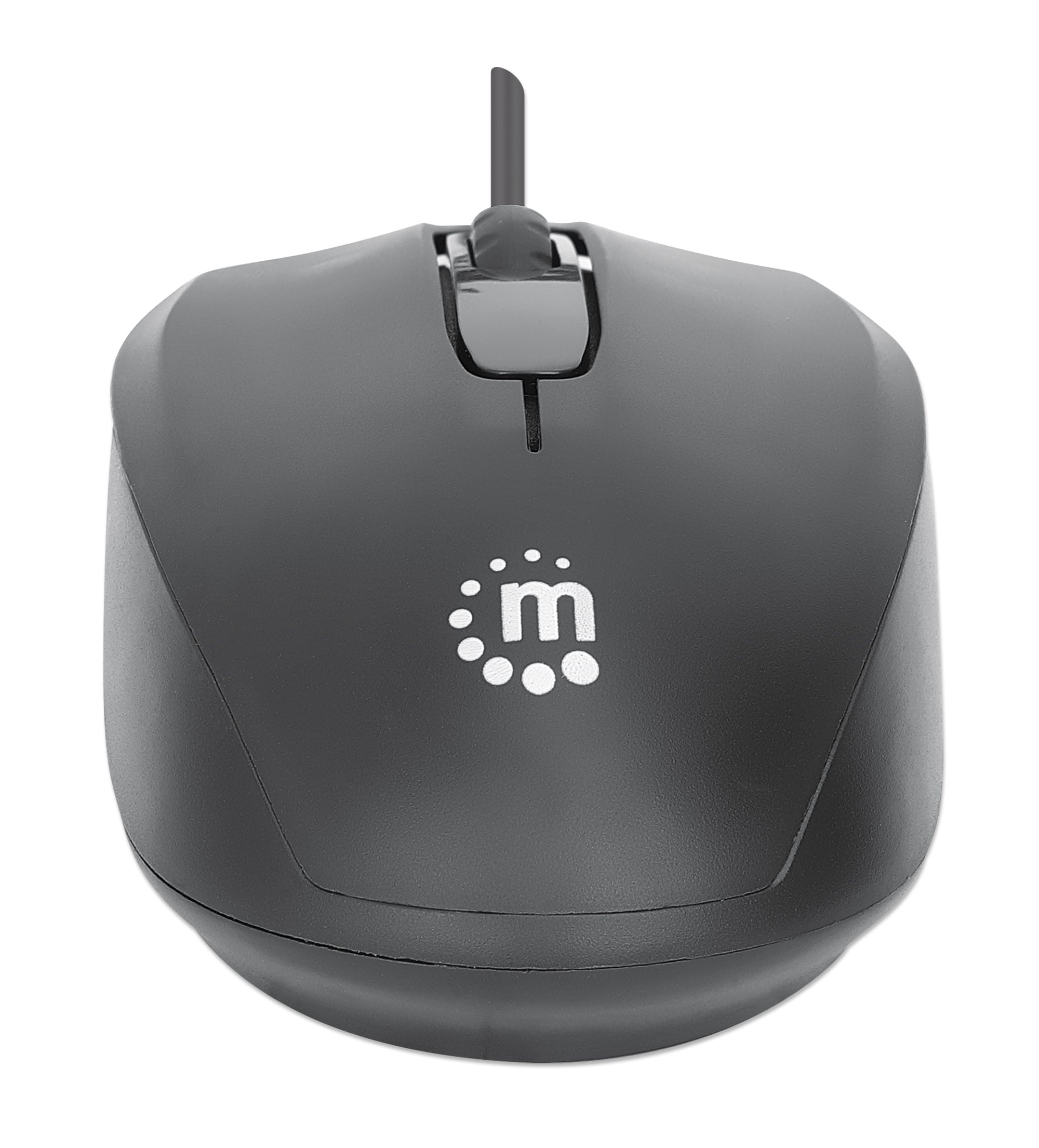 Mouse Ottico USB 1000 Dpi Nero, Confort II - Manhattan IM 1000-U-BK
