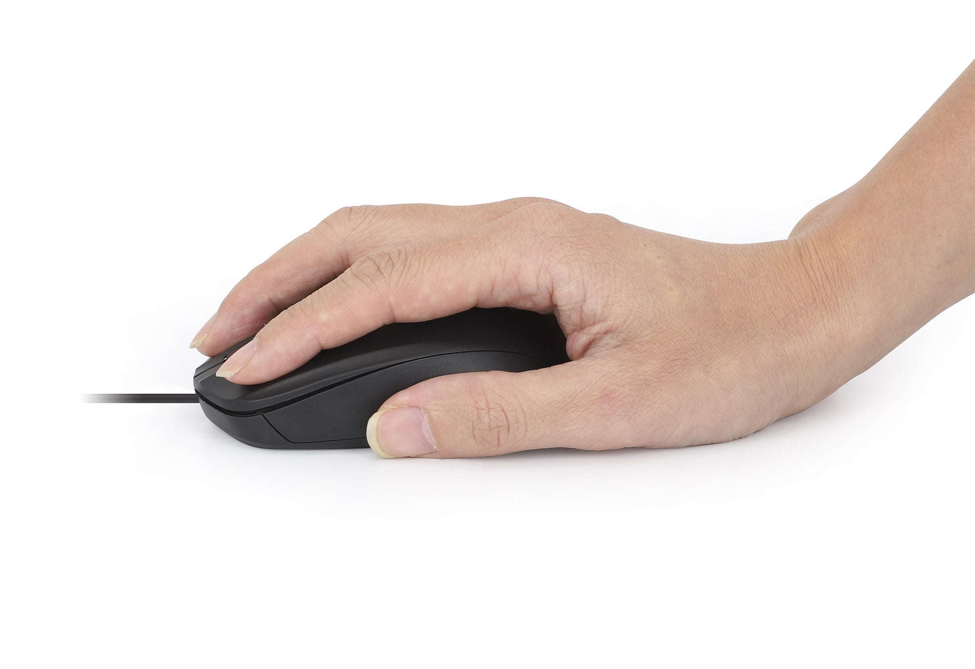 Mouse Ottico USB 1000 Dpi Nero, Confort II - Manhattan IM 1000-U-BK