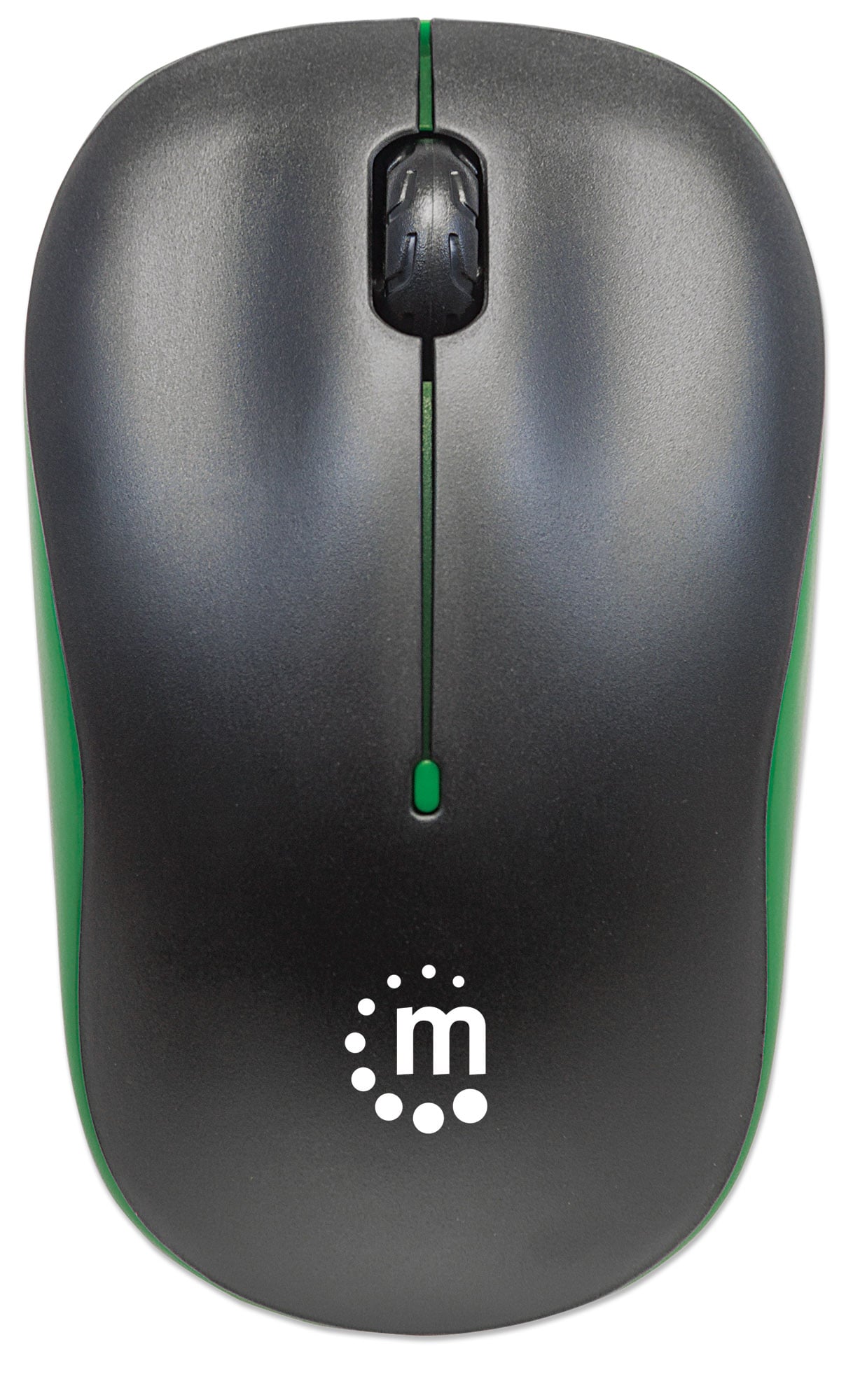 Mouse Ottico Wireless con Micro Ricevitore USB 1000 Dpi Nero/Verde - Manhattan IM 1000-WL-BGR